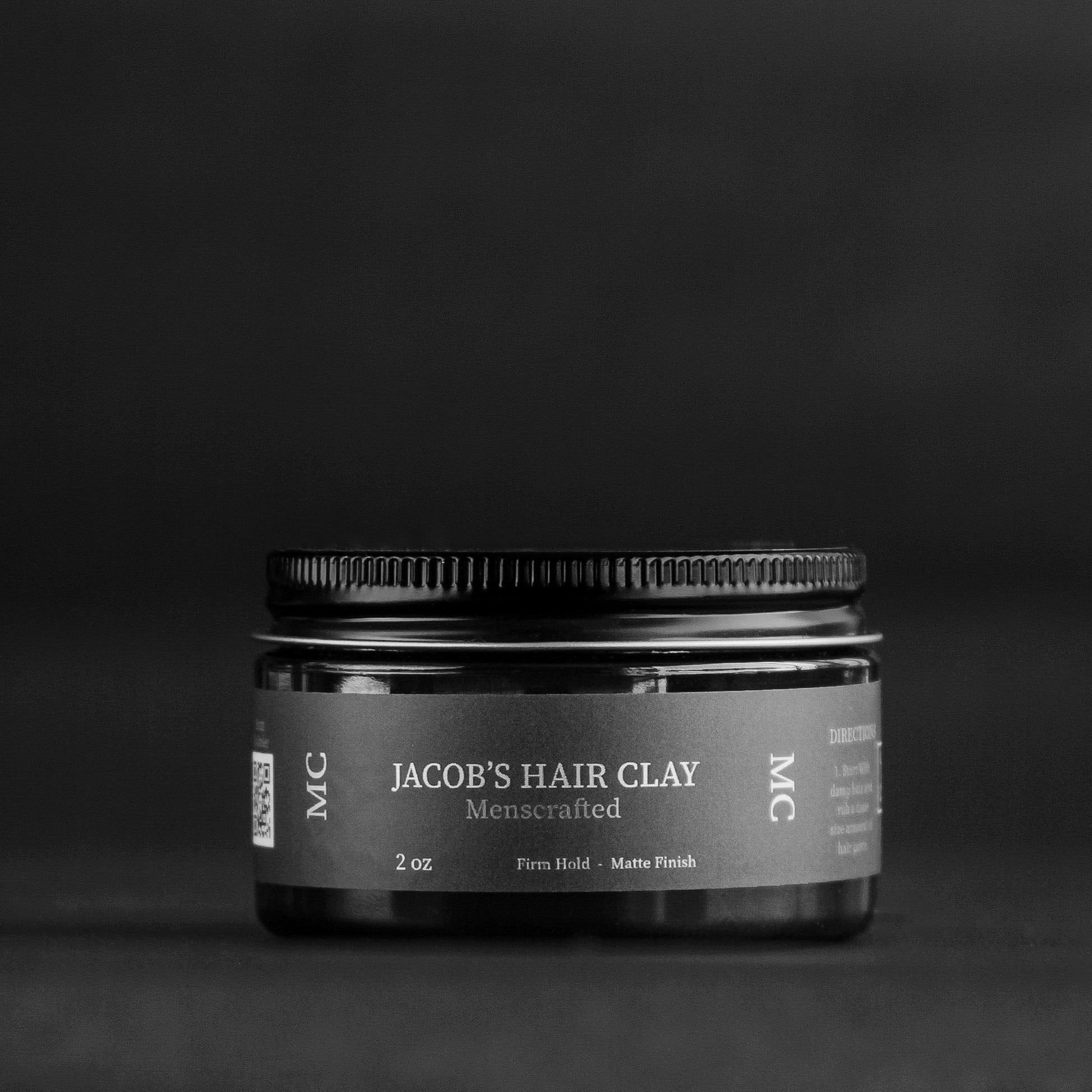 Jacob's Hair Clay 4oz (back in stock!) - Menscrafted - 